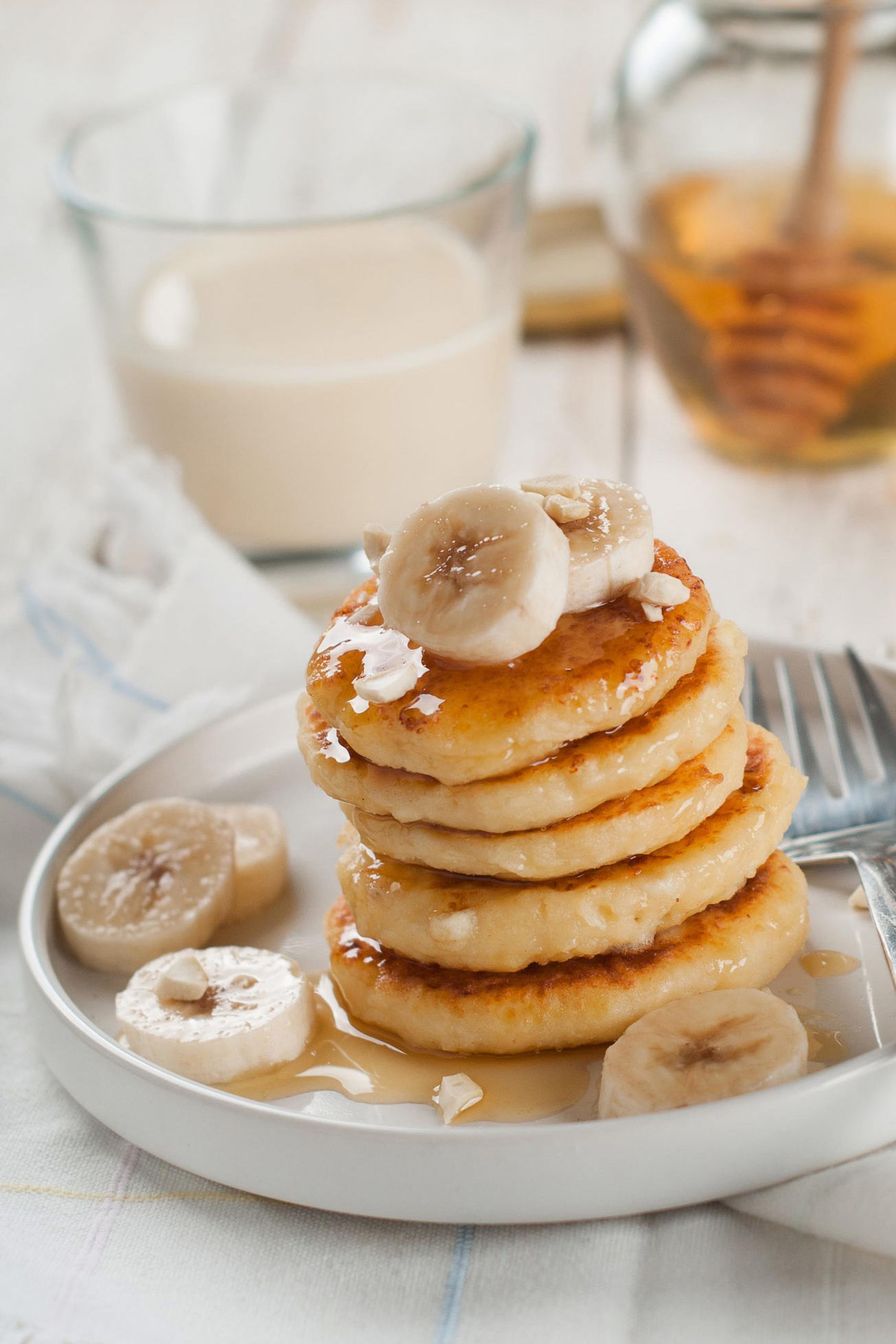 actualite recette - banana pancake au miel